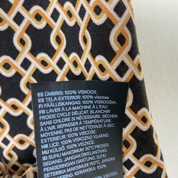 Richard Allen x H&M A-Line Mini Shift Dress Size 10 Geometric Chain Lagenlook - Picture 7 of 8